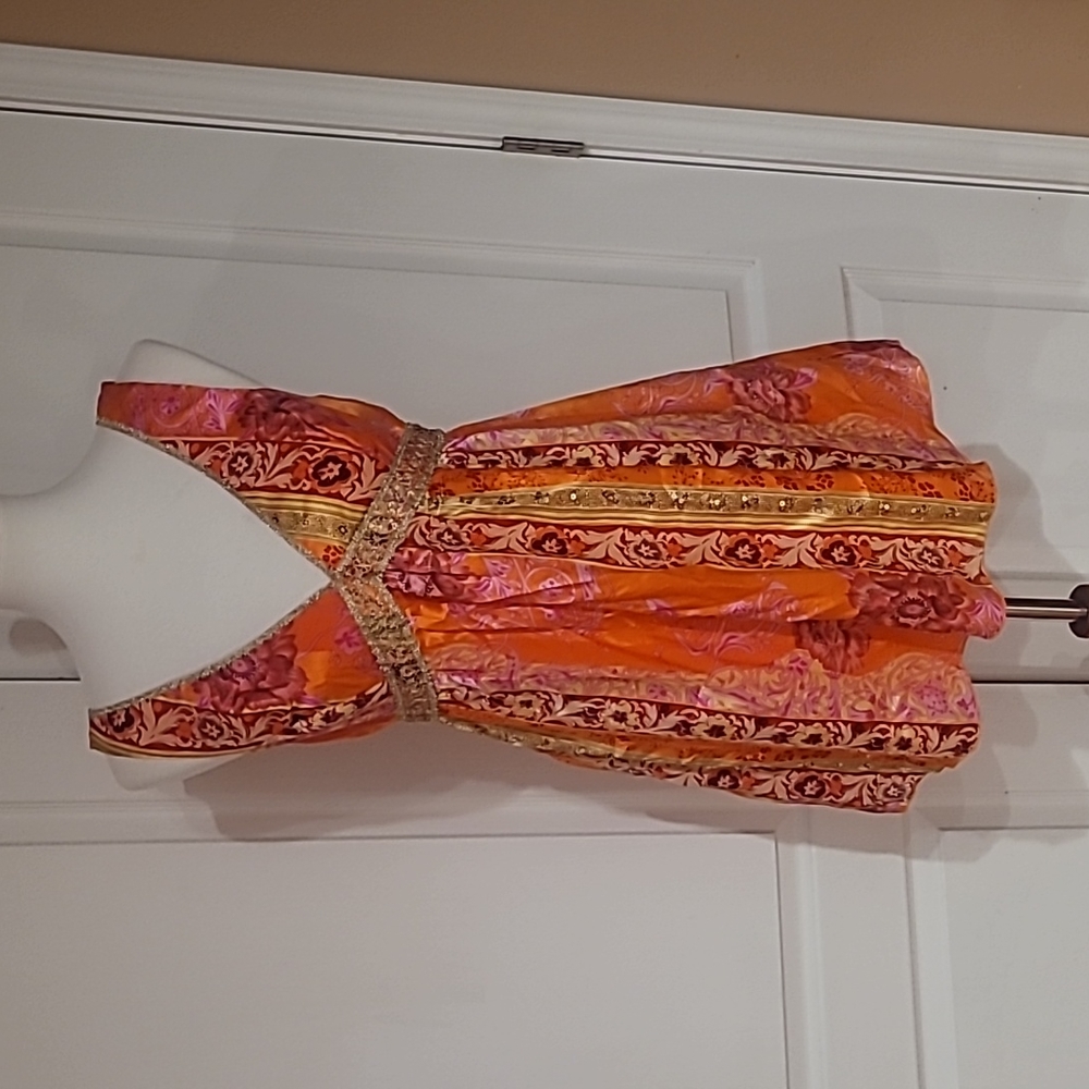 Twenty One Silk Embellished Tunic Dress - Medium
